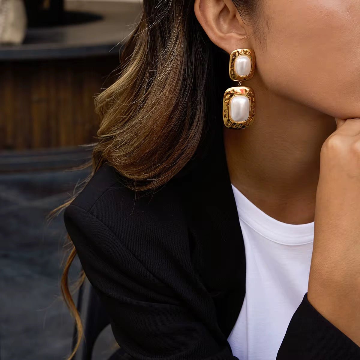 Amara Pearl Earrings - Calilo Australia