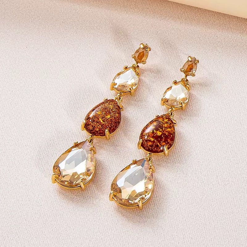 Amber Glow Earrings - Calilo Australia