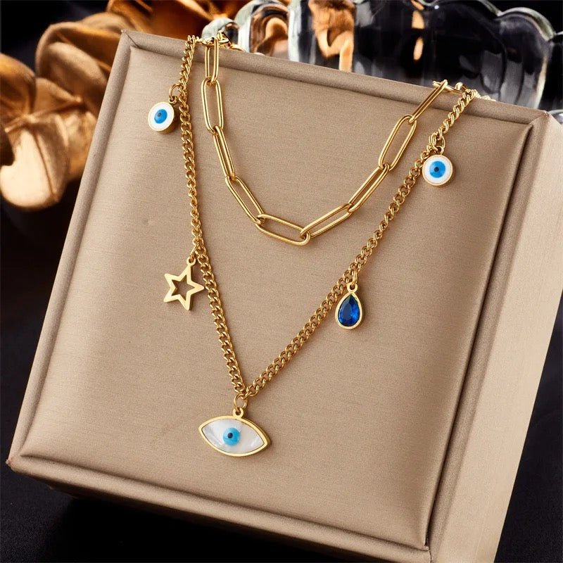 Ana Evil Eye Necklace - Calilo Australia