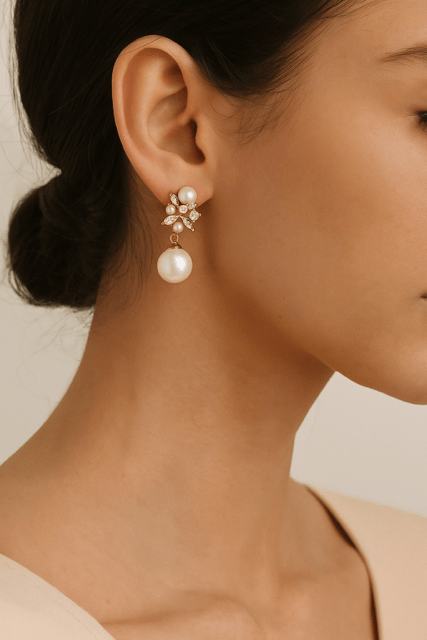 Angela Pearl Drop Earrings - Calilo Australia