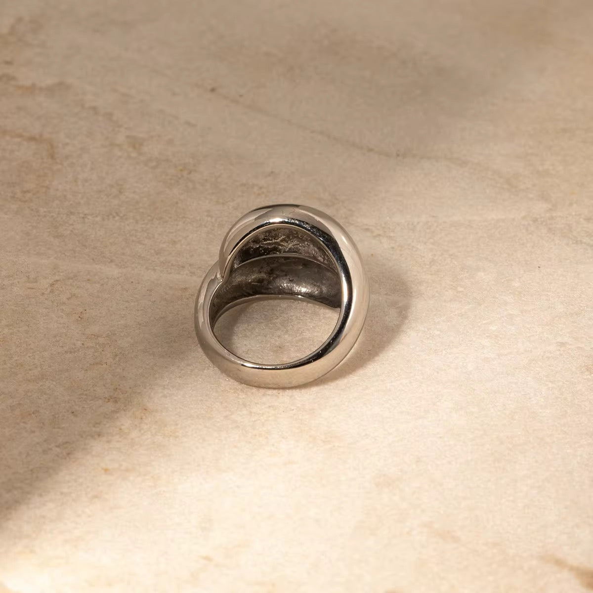 Angie Cross Stacking Finger Ring Silver - Calilo Australia