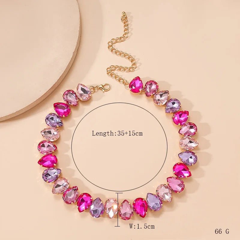 Arabella Rhinestone Necklace - Calilo Australia