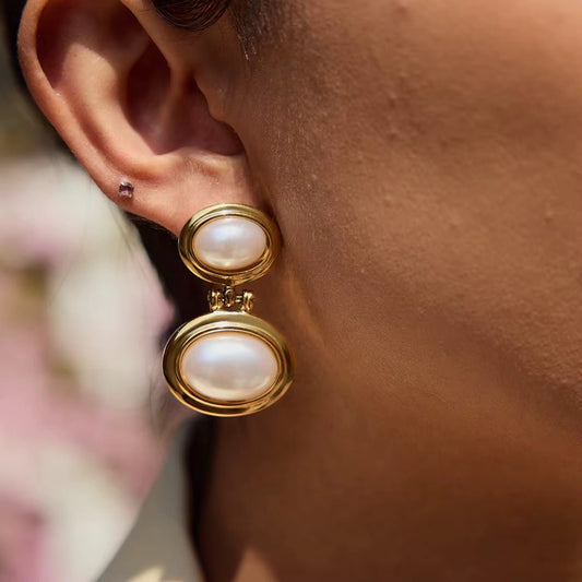 Aria Pearl Earrings - Calilo Australia
