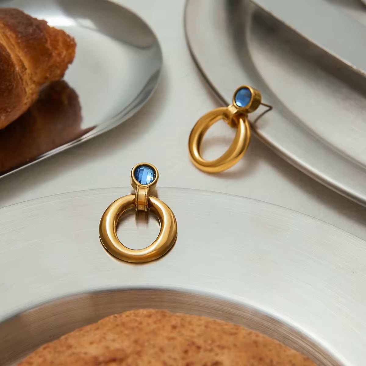 Ashley Gold Earrings - Calilo Australia
