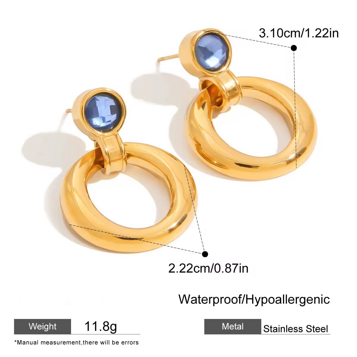 Ashley Gold Earrings - Calilo Australia