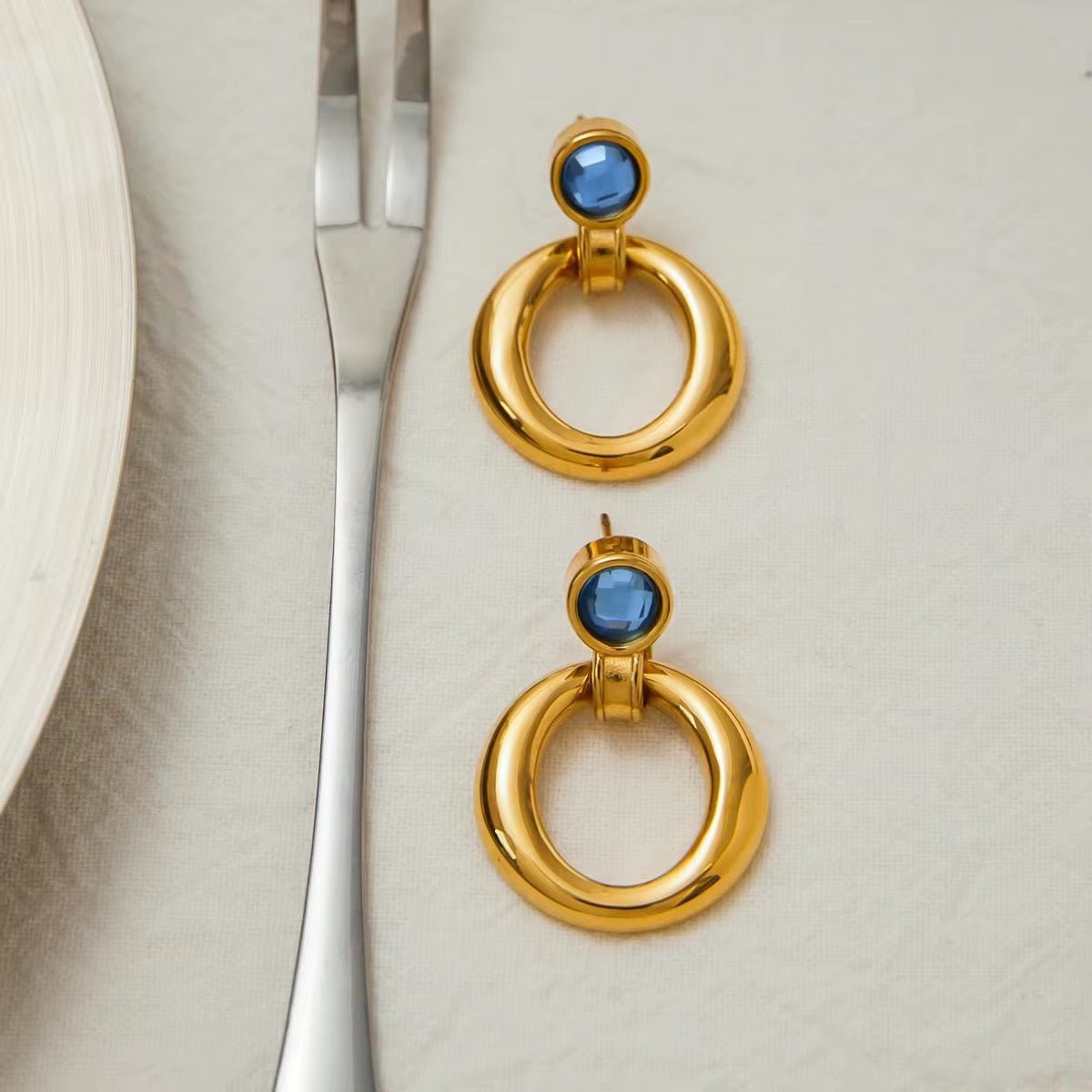 Ashley Gold Earrings - Calilo Australia