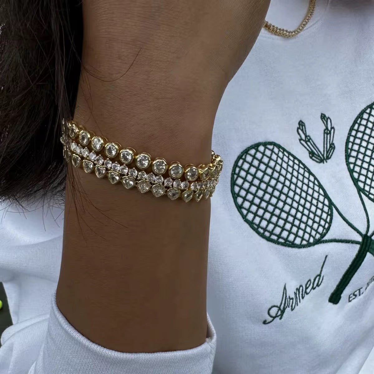 Aurora Tennis Zircon Bracelet - Calilo Australia