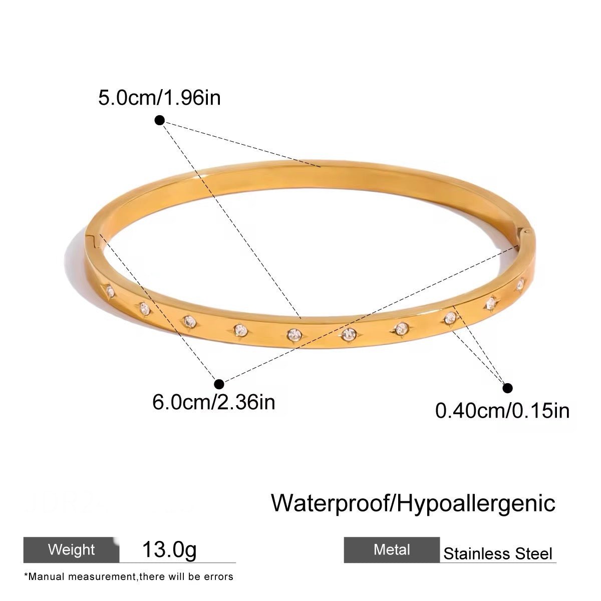 Aurora Zircon Bangle - Calilo Australia