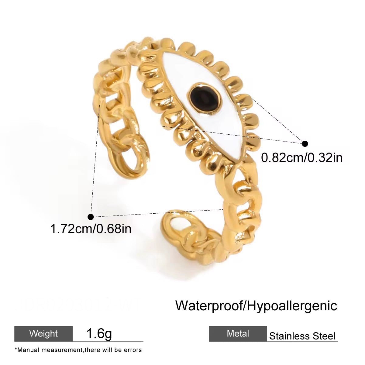 Ava Evil Eye Ring - Calilo Australia