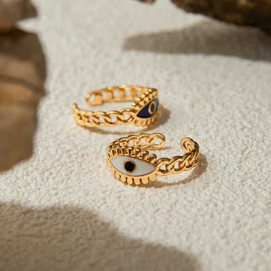 Ava Evil Eye Ring - Calilo Australia