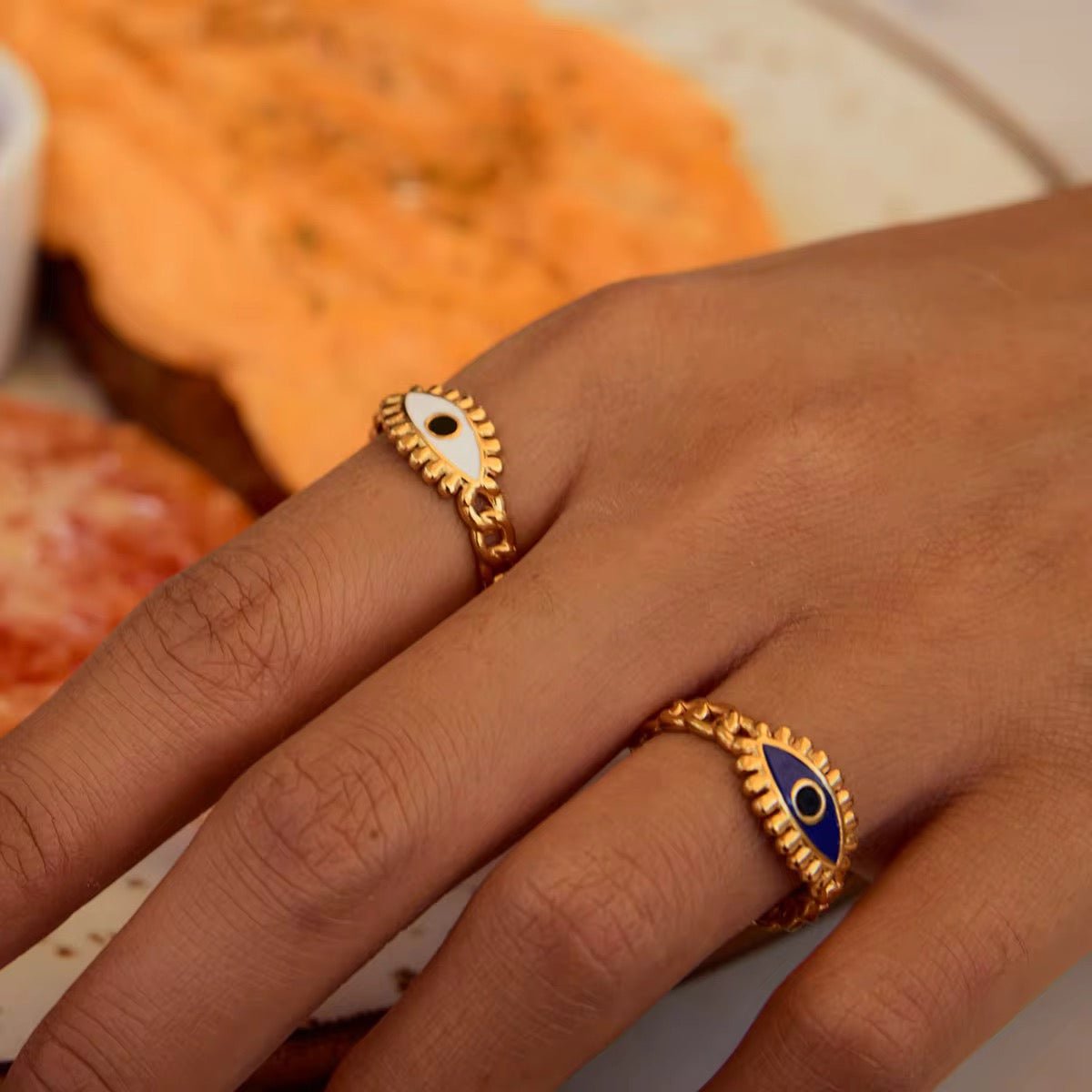 Ava Evil Eye Ring - Calilo Australia