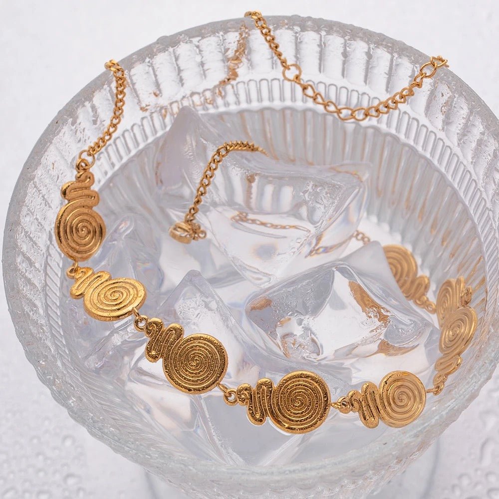 Calilo Gold Spiral Necklace - Calilo Australia
