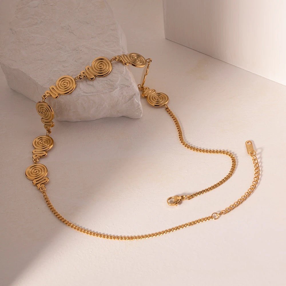 Calilo Gold Spiral Necklace - Calilo Australia