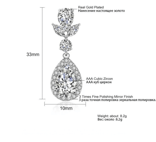 Camila Drop Earrings - Calilo Australia