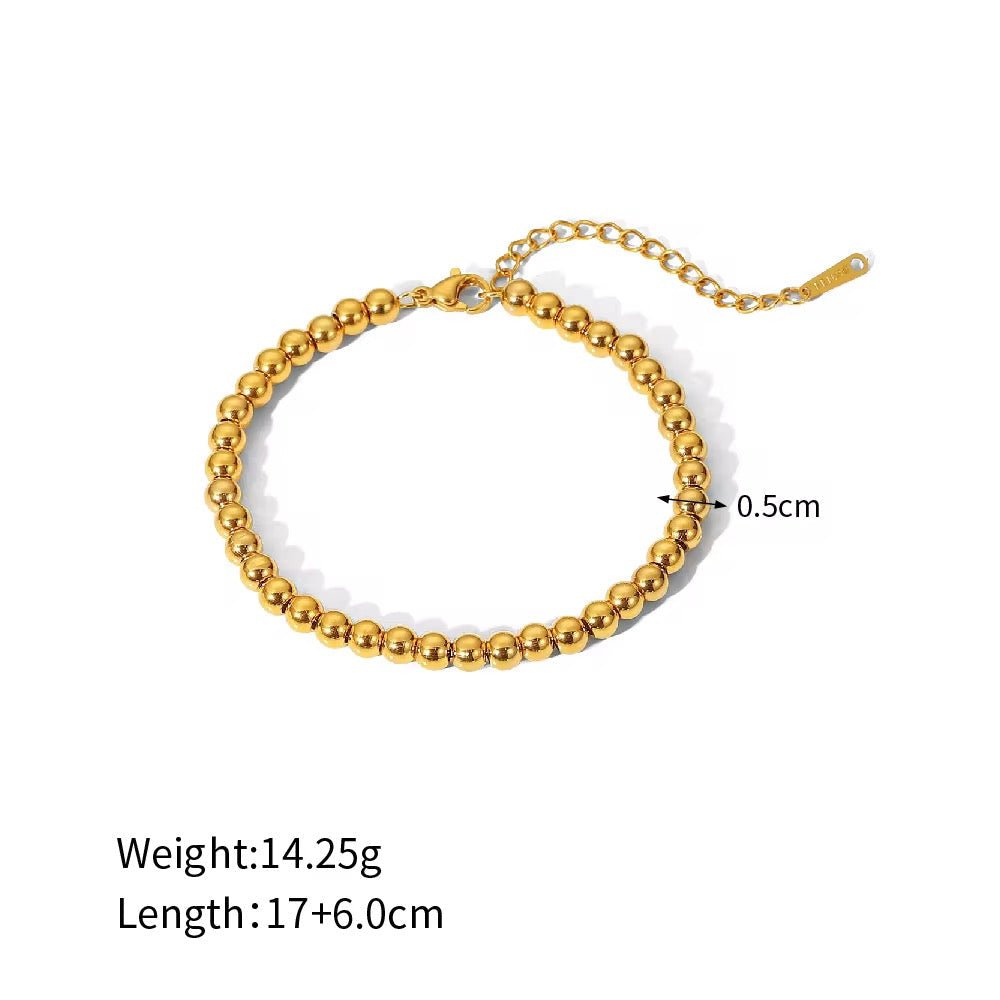 Camilla Beaded Gold Bracelet - Calilo Australia