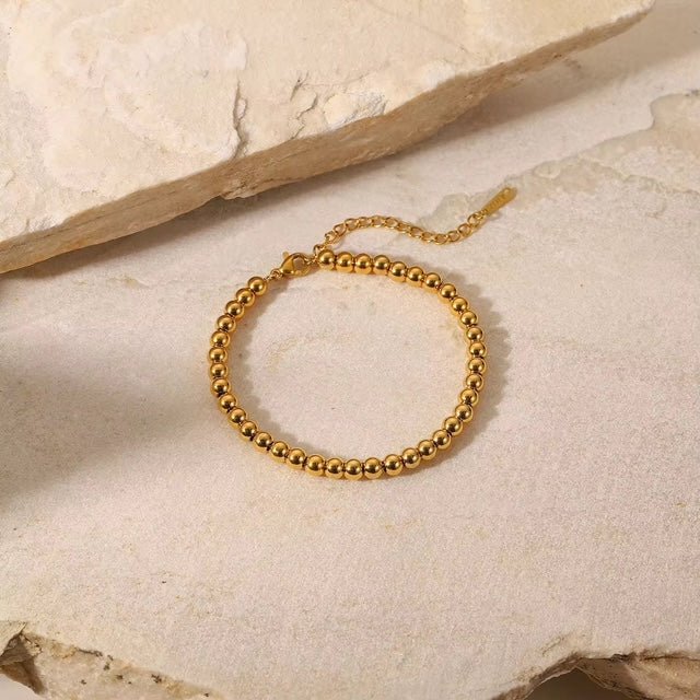 Camilla Beaded Gold Bracelet - Calilo Australia