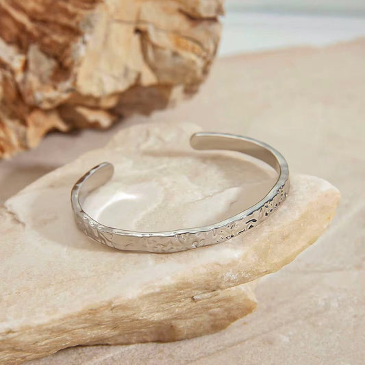Celeste Silver Cuff Bangle - Calilo Australia