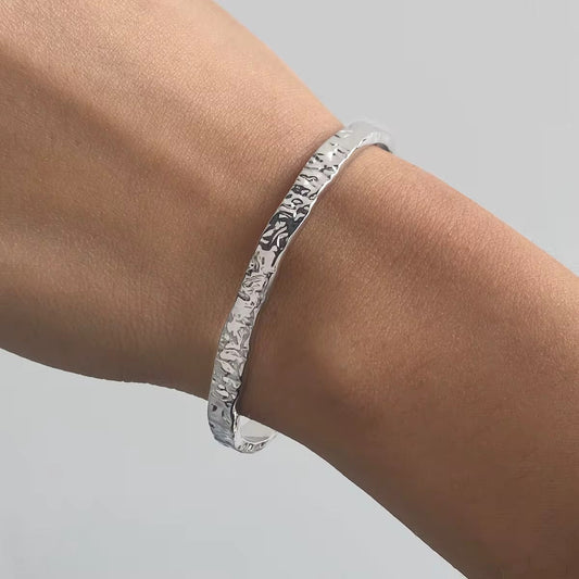 Celeste Silver Cuff Bangle - Calilo Australia