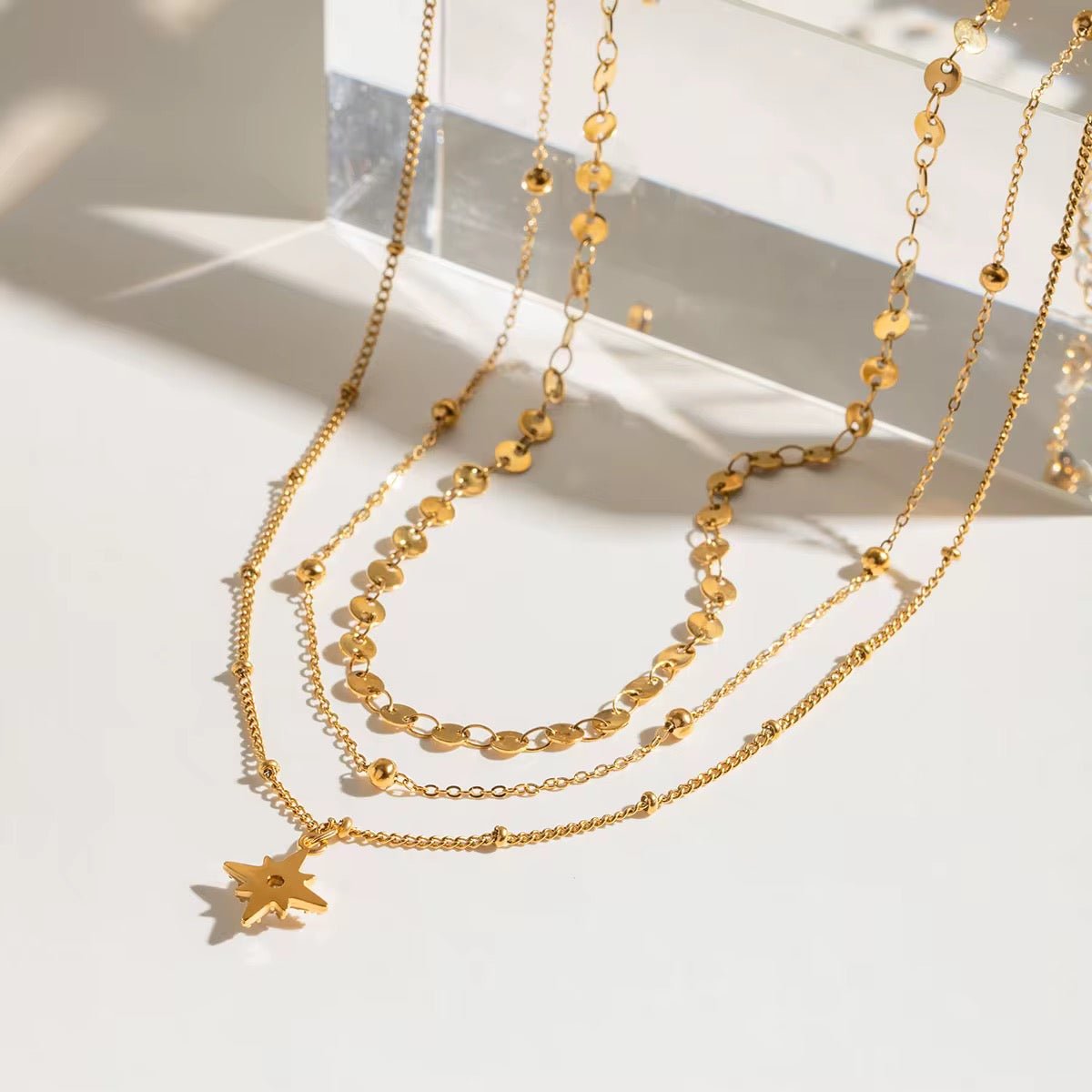 Celestia Star Layer Necklace - Calilo Australia