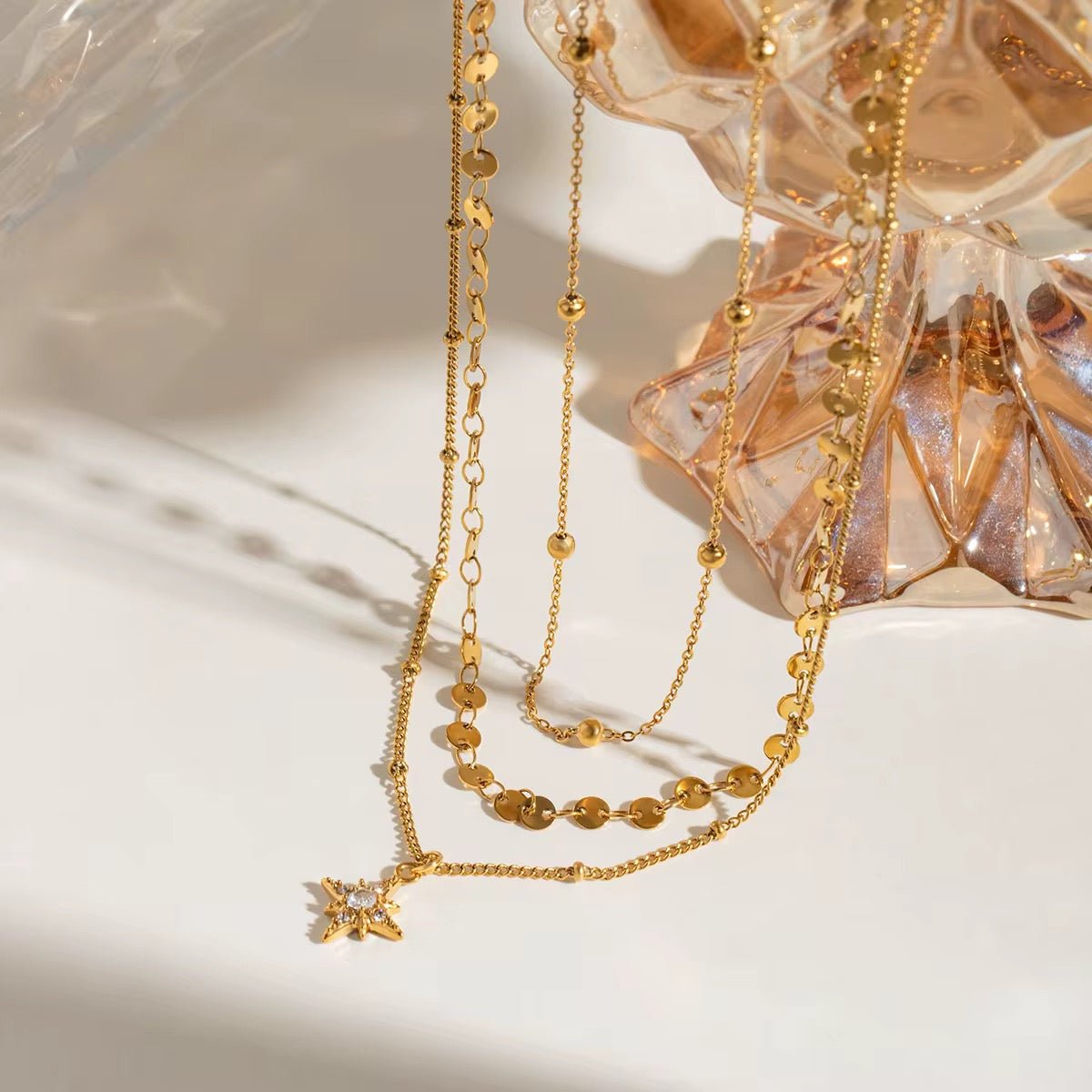 Celestia Star Layer Necklace - Calilo Australia