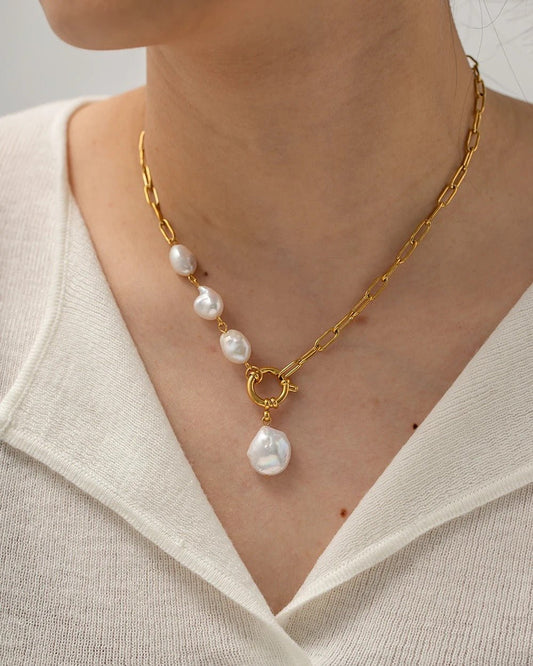 Chloe Pearl Necklace - Calilo Australia