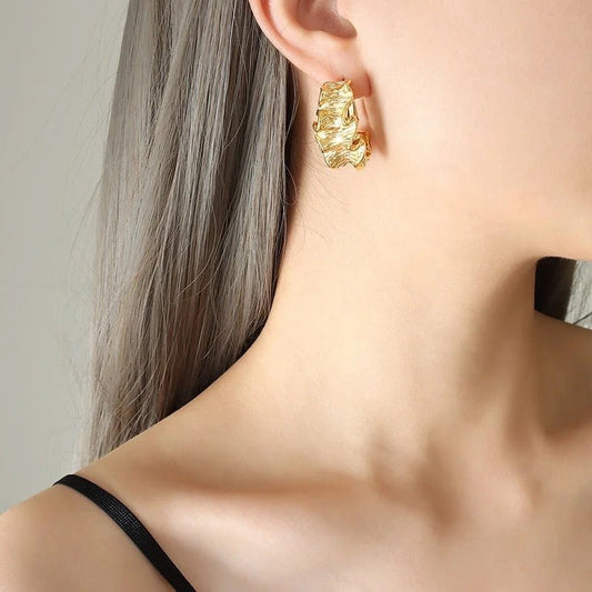 Christina Gold Earrings - Calilo Australia