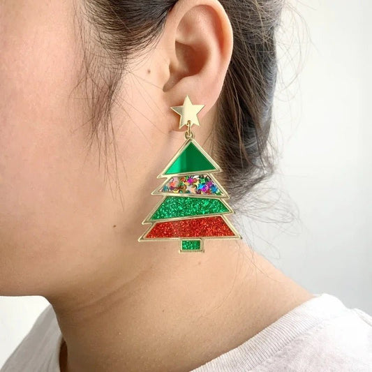Christmas Tree Earrings - Calilo Australia