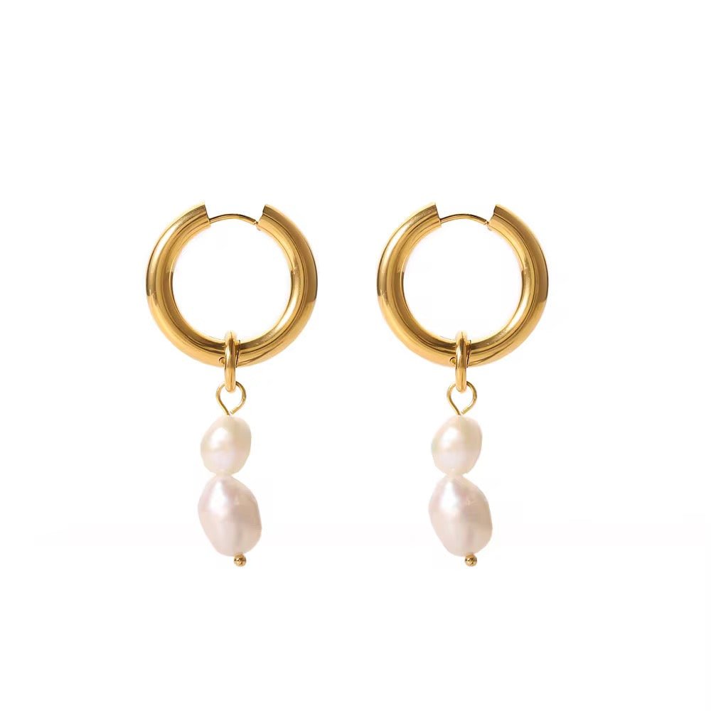 Clara Pearl Drop Earrings - Calilo Australia