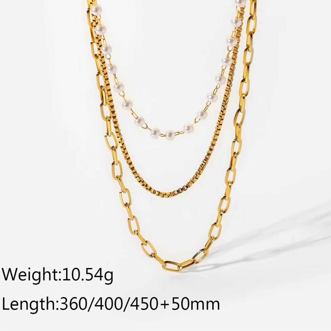 Donna Multi - Layer Collar Chain Necklace - Calilo Australia