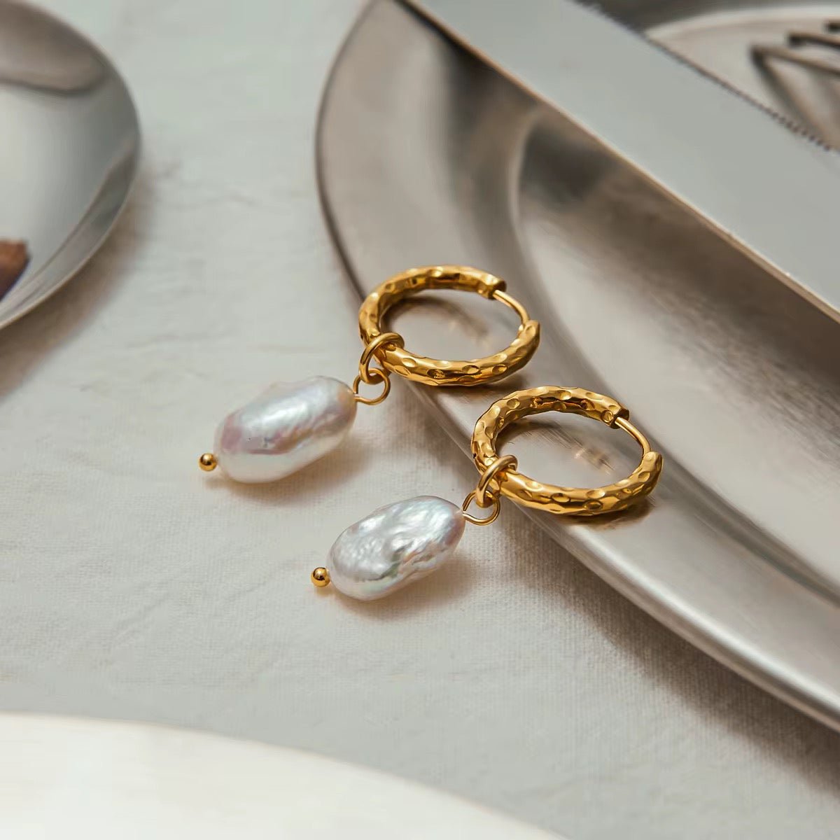 Elios Gold Earrings - Calilo Australia