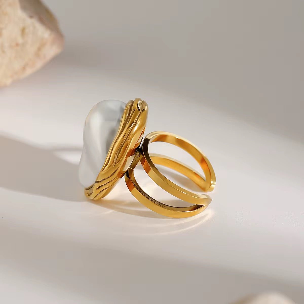 Ella Pearl Statement Ring - Calilo Australia