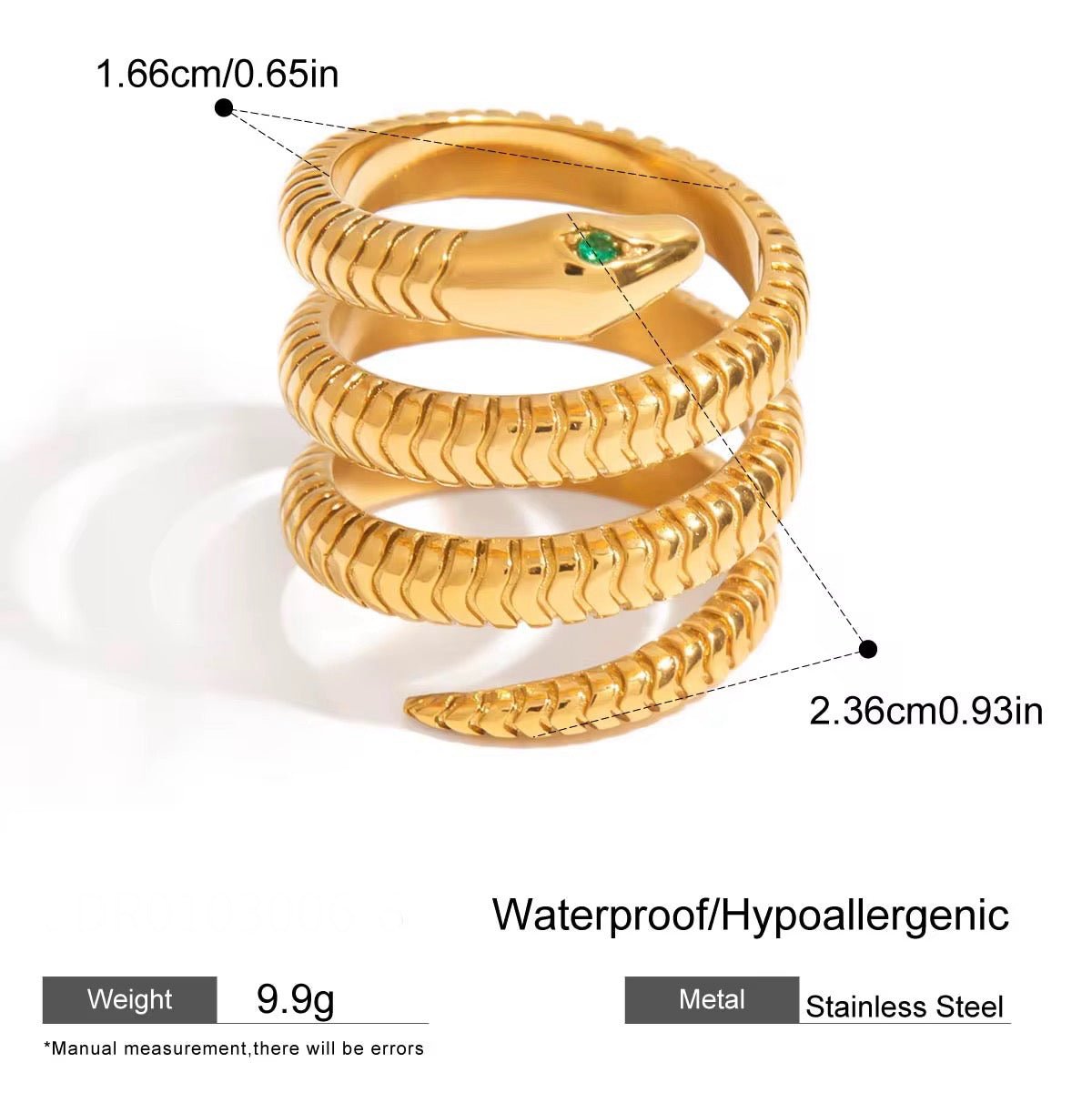 Elle Serpent Ring - Calilo Australia