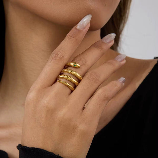 Elle Serpent Ring - Calilo Australia
