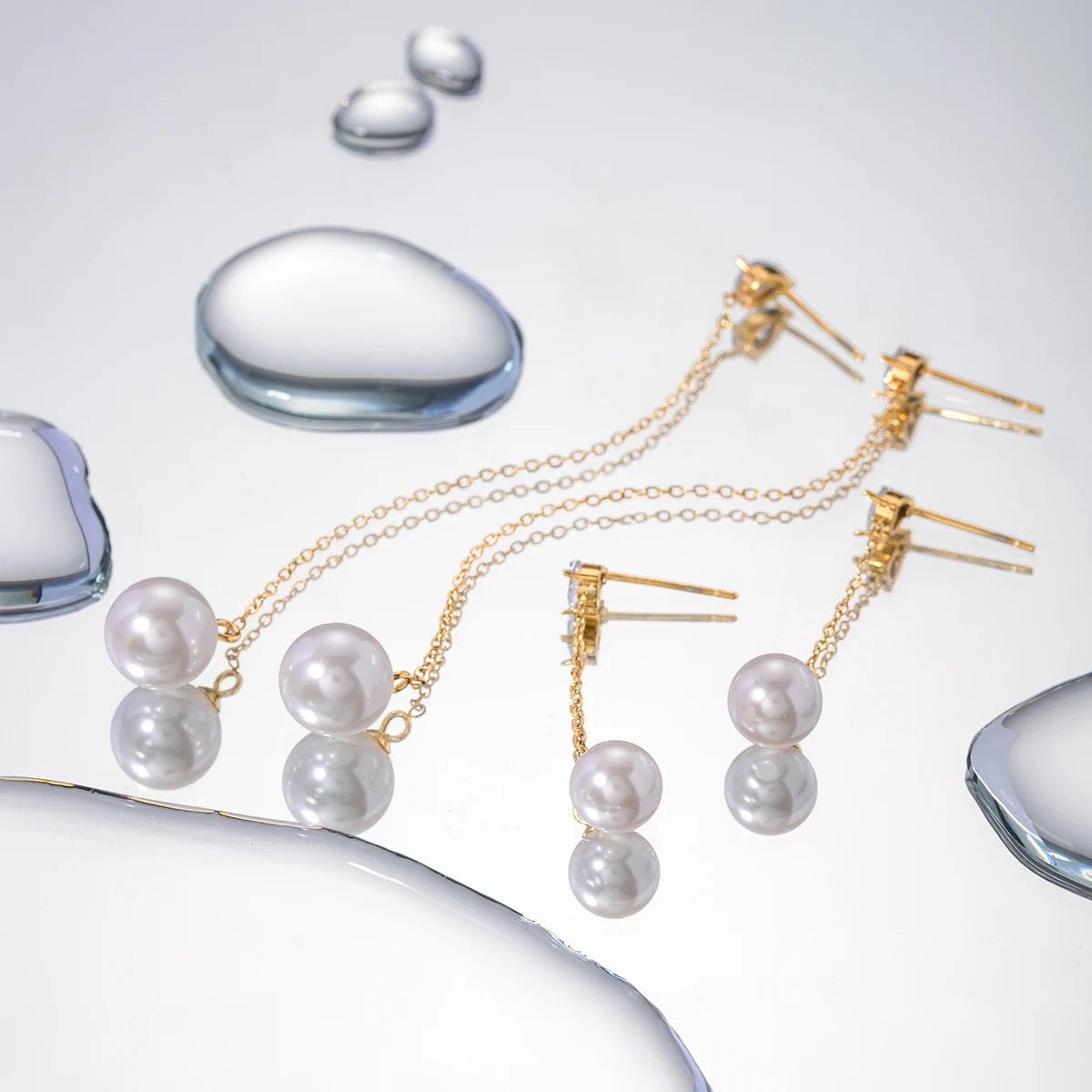 Emma Pearl Drop Earrings - Calilo Australia