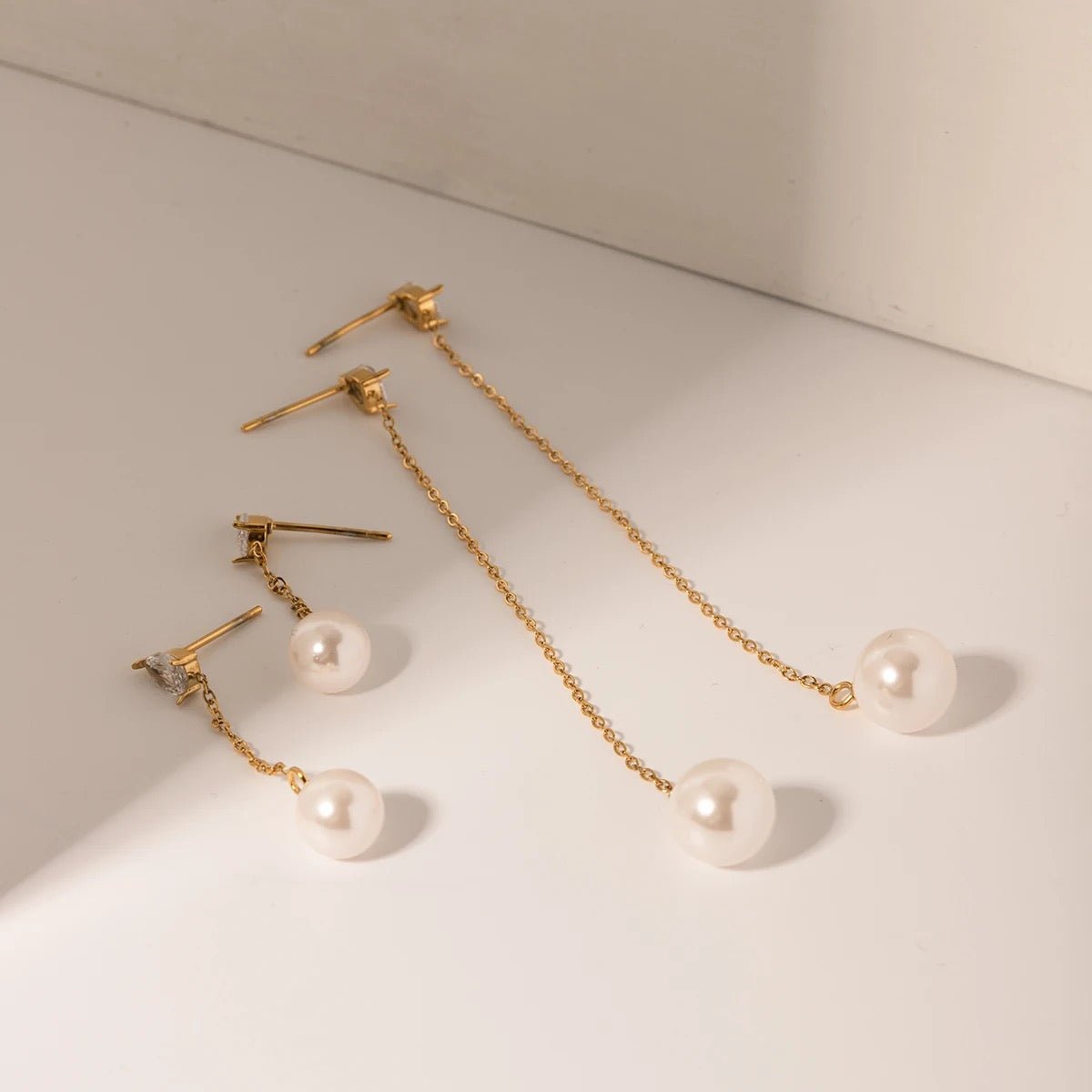 Emma Pearl Drop Earrings - Calilo Australia