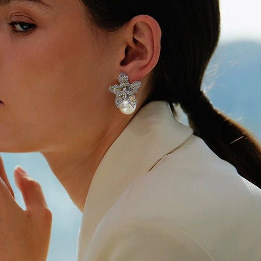 Fleur Pearl Earrings - Calilo Australia