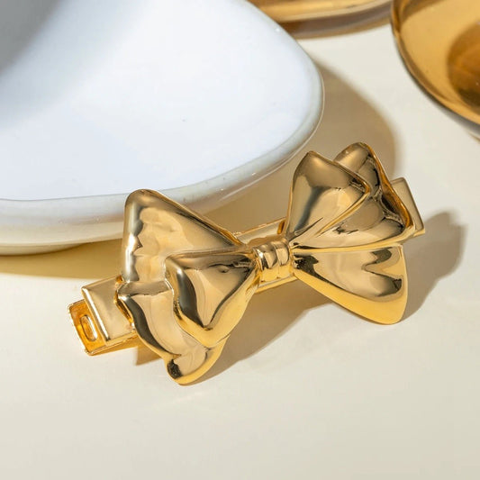 Gold Bow Clip - Calilo Australia
