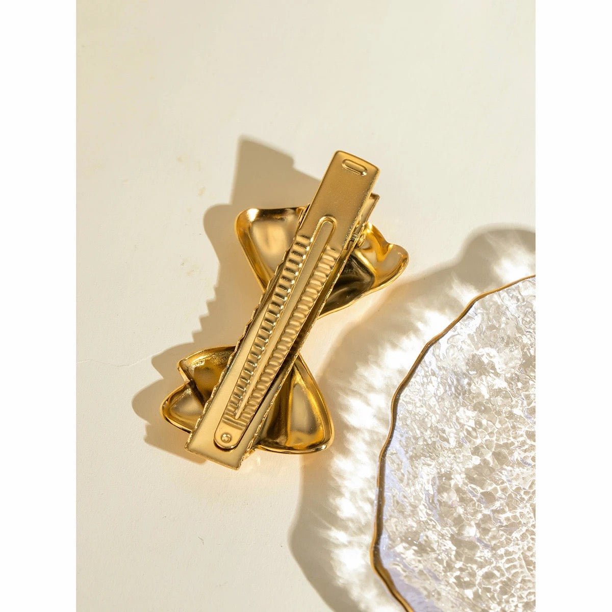 Gold Bow Clip - Calilo Australia