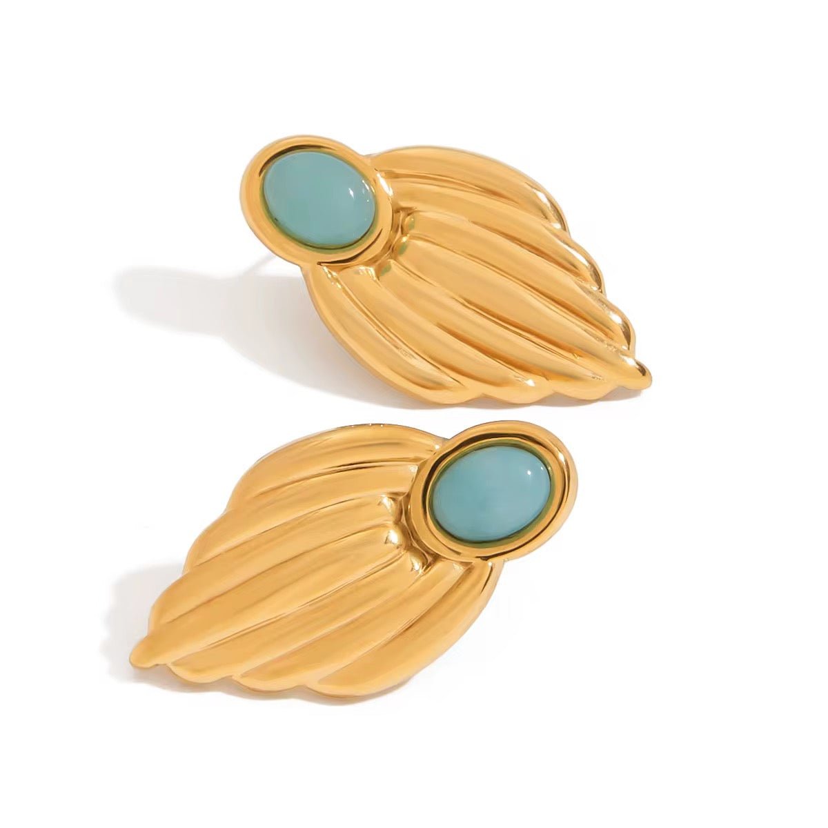 Ivy Blue Stone Earrings - Calilo Australia