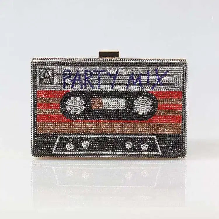 Party Mix Diamante Clutch Bag - Calilo Australia
