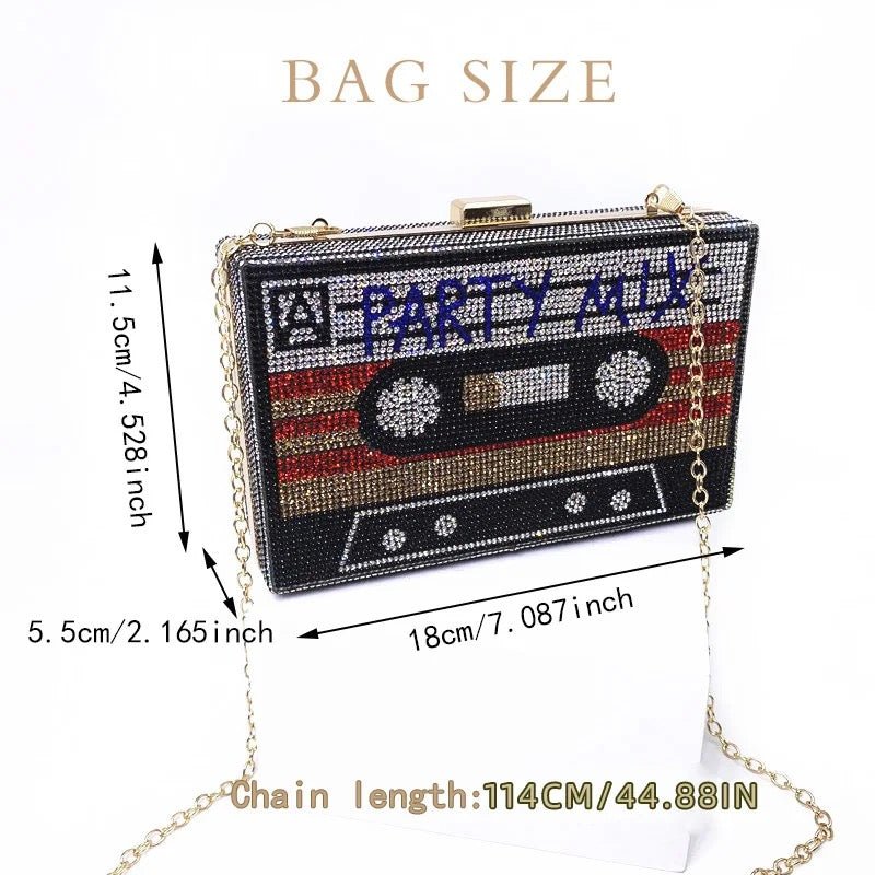 Party Mix Diamante Clutch Bag - Calilo Australia