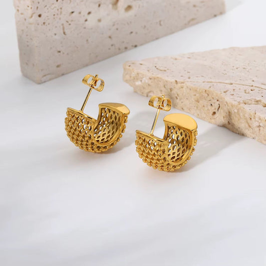Sarah Gold Earrings - Calilo Australia