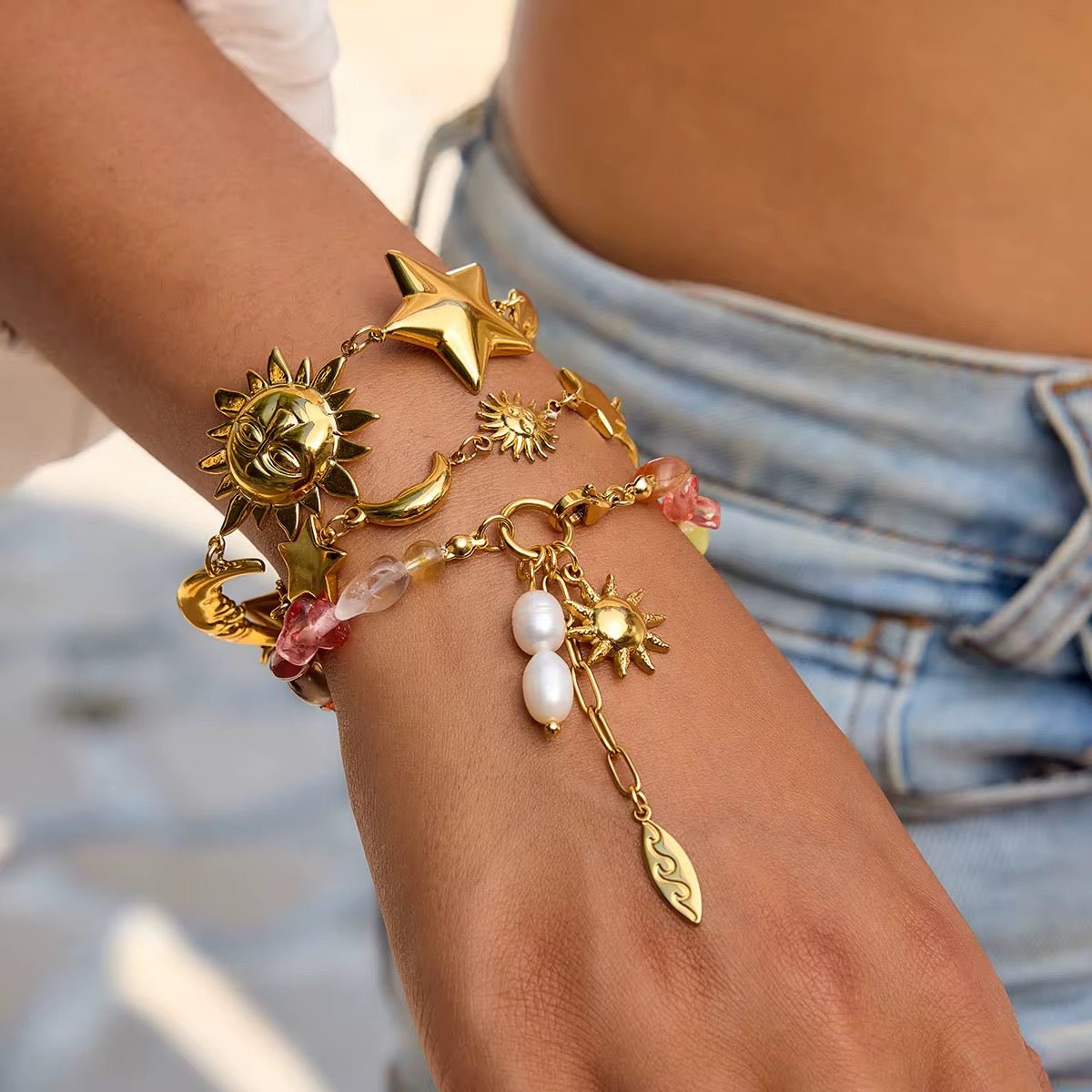 Selene Gold Bracelet - Calilo Australia
