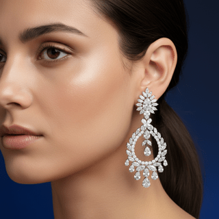 Seraphina Cubic Zirconia Bridal Earrings - Calilo Australia