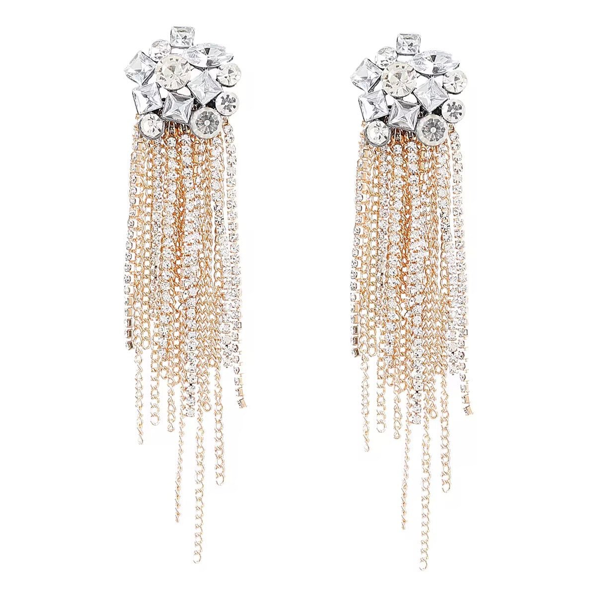 The Aurora Luxe Rhinestone Statement Earrings - Calilo Australia