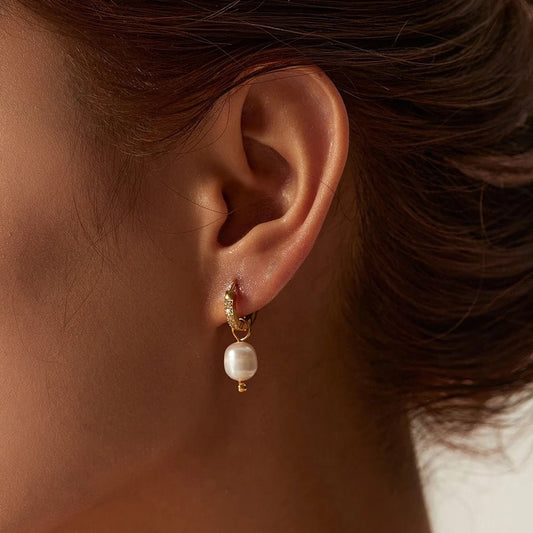 Toda Pearl Drop Earrings - Calilo Australia