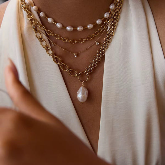 Victoria Pearl Drop Necklace - Calilo Australia