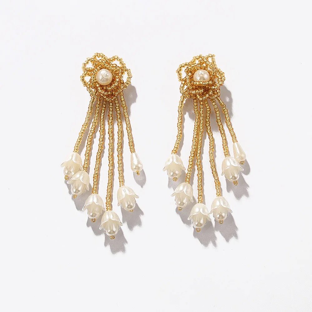Viola Gold Earrings - Calilo Australia