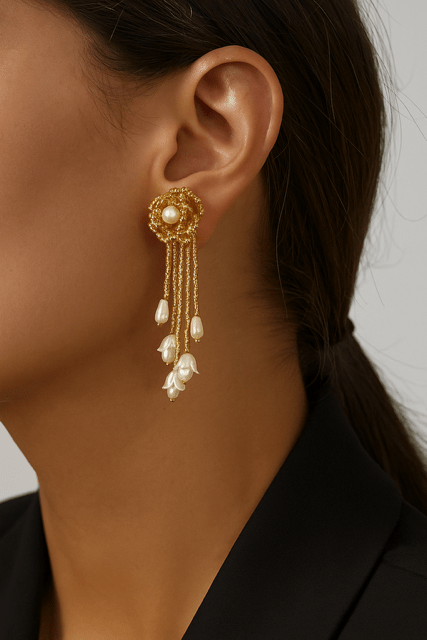 Viola Gold Earrings - Calilo Australia