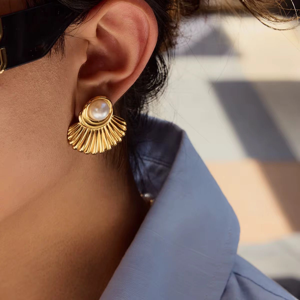 Zoe Pearl Earrings - Calilo Australia